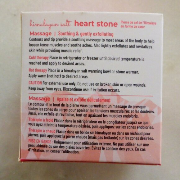 New! 4 x Pink Himalayan Salt Heart Stone, Earth Creations - Picture 5 of 5